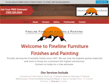 Tablet Screenshot of finelinefinishesandpainting.com